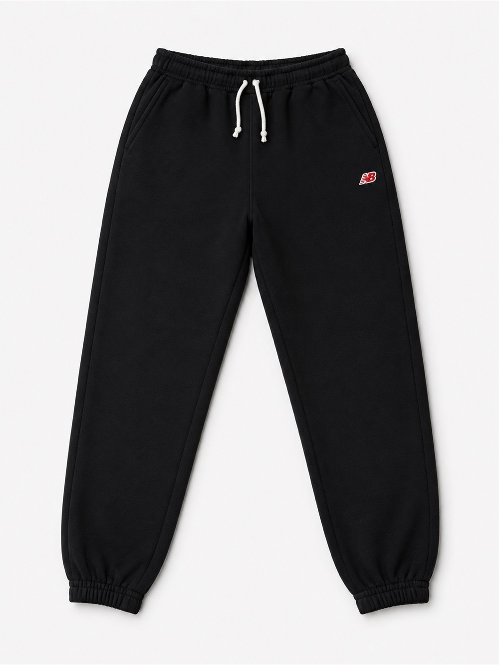 New Balance Black Jogger Sweatpants with Red NB Accent